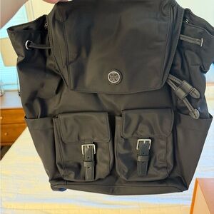 Tory Burch Black Nylon Backpack